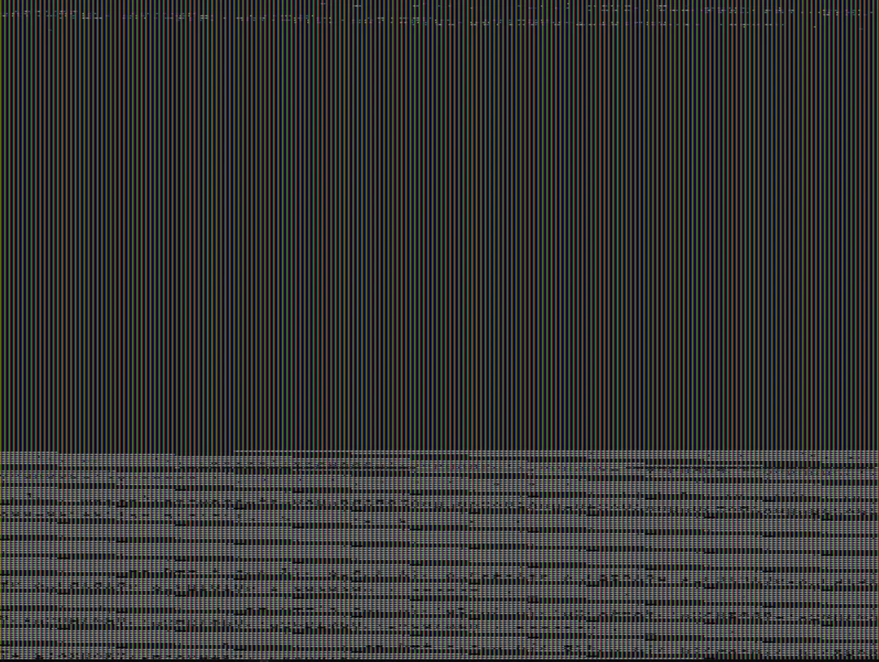 Snow on screen without KVM To RAM