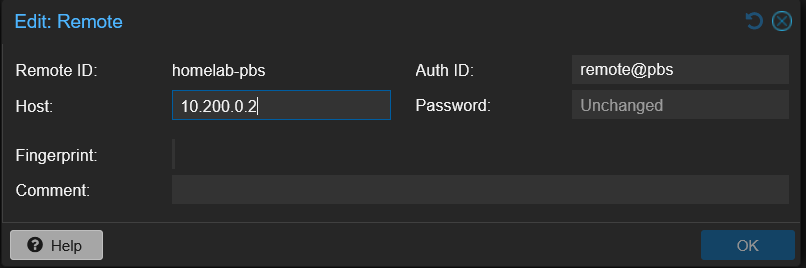 Ajout remote homelab